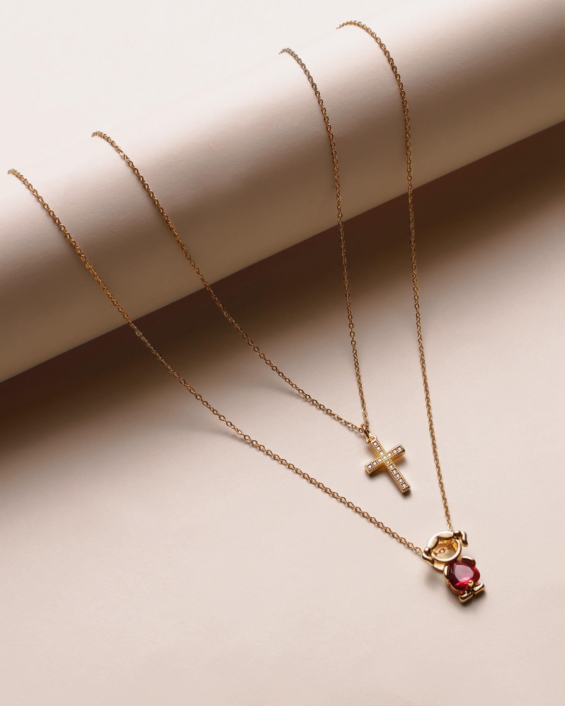 Cross Layered Necklace
